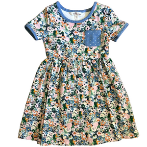 Matilda Jane Floral Cuffed Sleeve Sundress